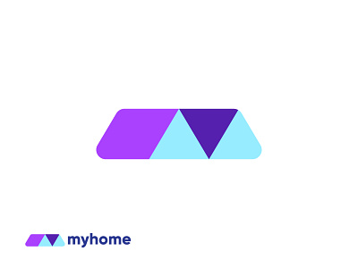 MyHome real estate logo design 3d app icon brand brand identity branding creative graphic design home home logo homely logo logodesign modern realestate simple