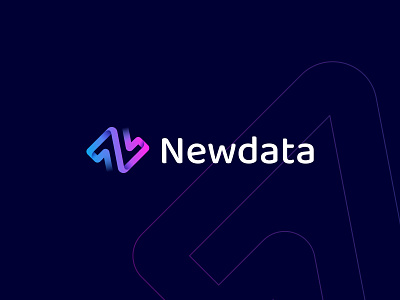 Newdata | N letter concept with data