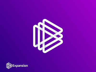 Expansion (musical play mark) 2022 trend abstract brand brand identity creative gradient graphic design logo logodesign musical play