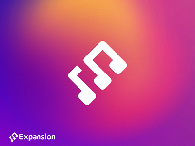 Expansion | Letter E with music concept. 3d brand identity branding creative e letter graphic design logo logodesign music music concept