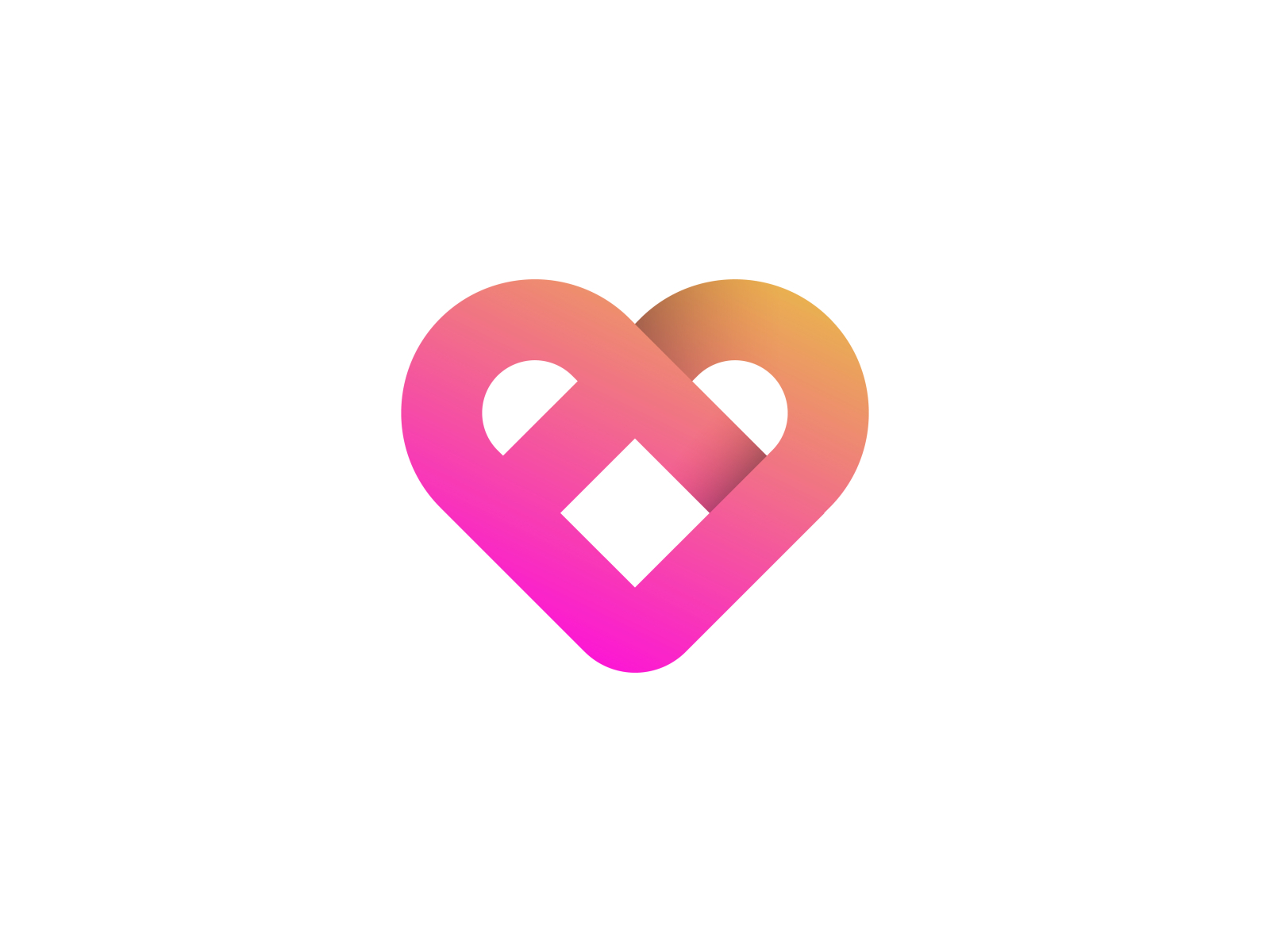 AD letter with heart combination logo design by Artology 🟢 on Dribbble