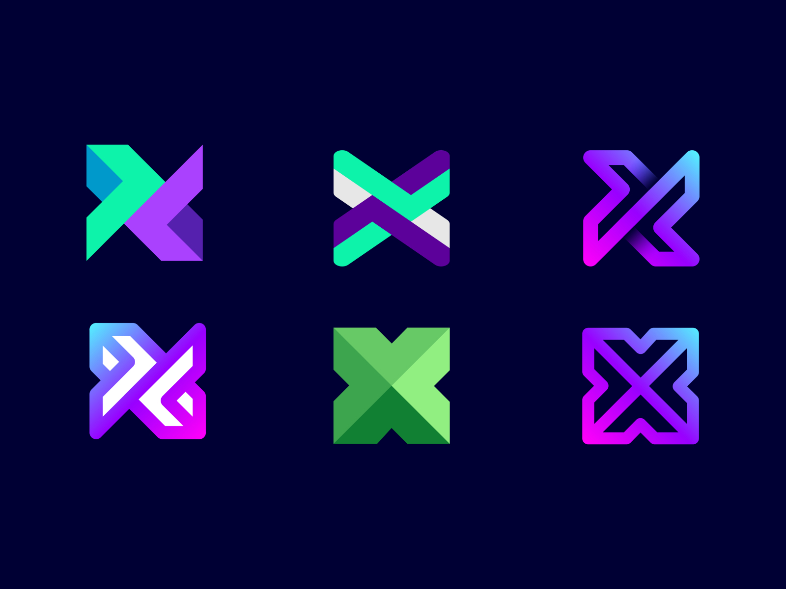 Logo Exploration | X Mark by Artology 🟢 on Dribbble