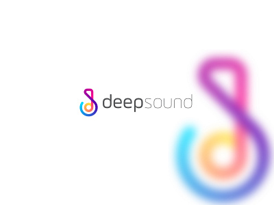 deepsound | d s letter with musical mark combination | Unused