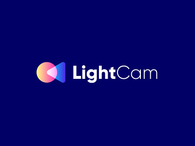 LightCam | Camera, lights, color grading, Concept! 3d app icon brand identity branding cam camera logo color grading creative crypto logo film logo gradient logo lightcam logo design media logo nft logo