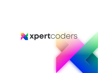 xpertcoders | x and c for coder logo design concept branding coder coding creative gradient logo logo design logo designer modern software technology website x coding x logo