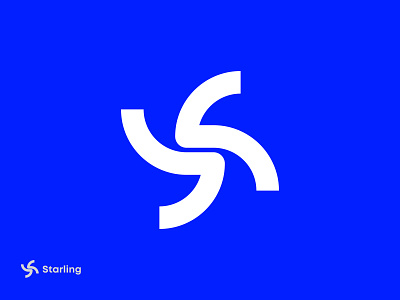 Starling | S monogram Unused logo concept 3d app icon brand identity branding creative graphic design logo logo design modern s letter s logo s logo concept s monogram s unique unused