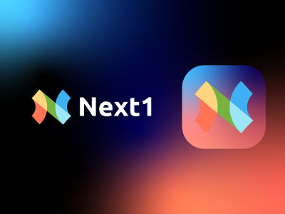 Next1 1 logo concept app icon artology brand identity branding creative freelance project gradient logo logo design modern n logo n logo concept n with 1 logo next 1 technology logo unused mark visual identity website logo