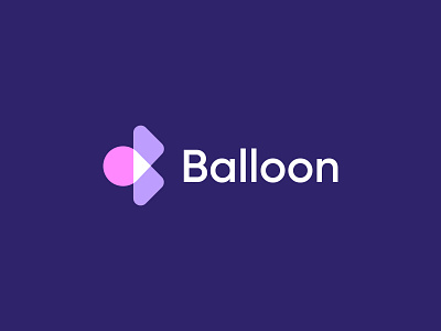 Balloon 3d app icon b letter b logo balloon balloon logo brand identity branding bubble logo creative gradient lettering logo design logodesign modern