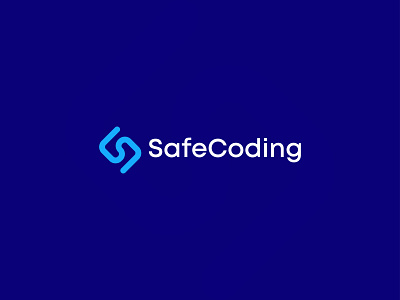 SafeCoding app development logo app icon branding code coding coding logo creative logo logo design logos modern security software tech logo technology logo web development logo