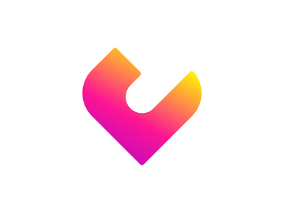 veloved adult logo app icon branding creative dating dating logo dating sign gradient logo heart heart mark logo design logos love modern simple technology