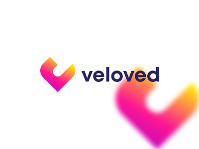veloved 3d logo adult logo app icon branding creative dating app dating logo heart logo heart sign logo desig logos logo design love love sign modern simple technology logo website logo