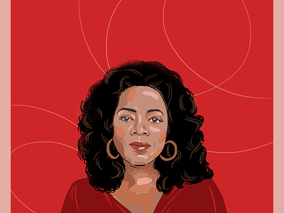 Oprah Winfrey portrait artwork character illustration oprah portrait