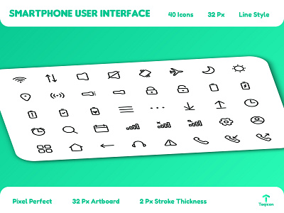 Smartphone User Interface Icons design filled line graphic design icon icon design icon set icon sets iconography icons icons design icons pack icons set iconset illustration illustrator ui vector
