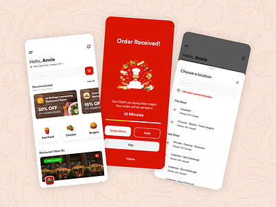 Food Delivery App UI UX Design app app design branding design food and drink food app food delivery service food order foodtech illustration menu design mobile app design online ordering app restaurant ui ui design uiux ux