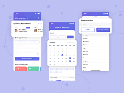 Doctor Appointment Booking Mobile App app app design app prototype booking doctor branding design doctor appointment healthcare hospital illustration interface medical care mobile app design ui ui design uiux ux