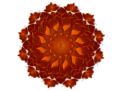 islamic decoration leaves Mandala Background of Spanish