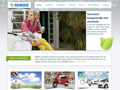 Homepage - Electric scooter company