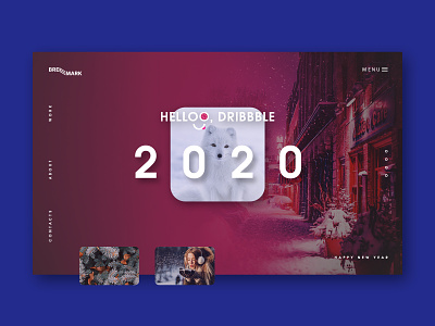 Hello, dribbble! 2020 agency design hello dribble main page new year ui uiux ux web web design website website design