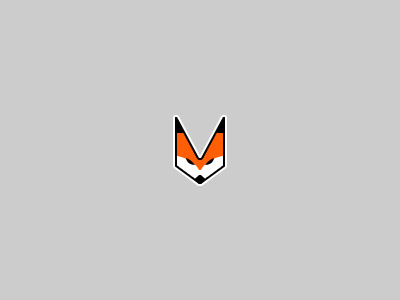 Fox V version2 fox icon logo design