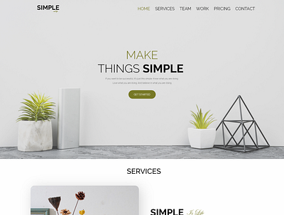 Simple Website Design design frontend fullstack uidesign uiuxdesigner webdesign website design