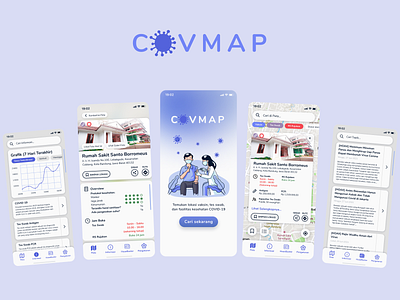 Covmap: An App Designed to Find Vaccination Places app design ui ux