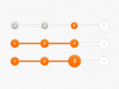 Steps flow progress progress steps steps web