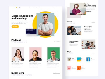 SpeakUp - Landing Page by Muhammad Insan Kamil on Dribbble