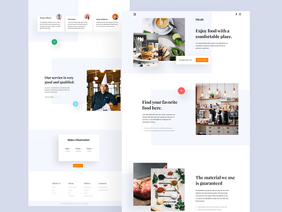 Hi Cafe - Landing Page #Exploration america blocks cafe cafe menu cafeteria clean design europe food food and drink indonesia designer neat ui uidesign uiux ux uxdesign webdesign website website design