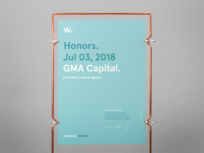 Awwwards for GMA Website 2018!