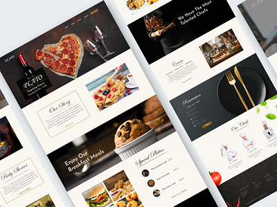 Restaurant branding design restaurant ui ux ui web web design webdesign website