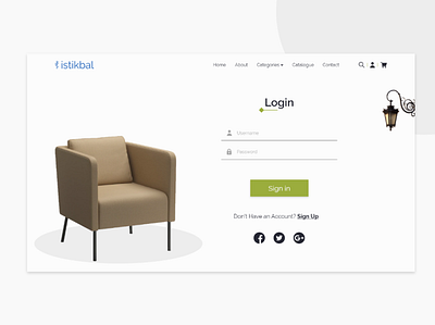 Furniture Website design furniture furniture design furniture website login rebranding sign in ui ux ui web web design webdesign website website design