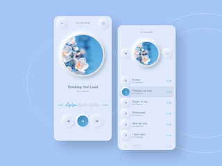 Neumorphic Music Mobile App by Alaa Nasser on Dribbble