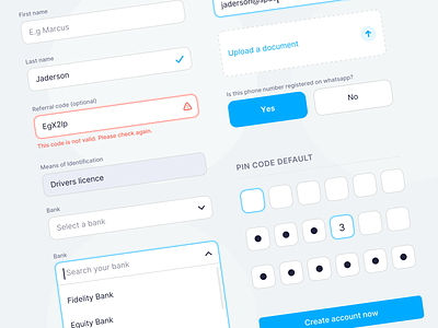 UI Elements and Forms 💎 app app design buttons clean ui design fintory forms inputs interface selectors ui