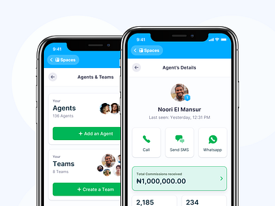 In-App-Application: Agents and Teams 🤝 app app design application clean ui design fintory interface modules ui ux