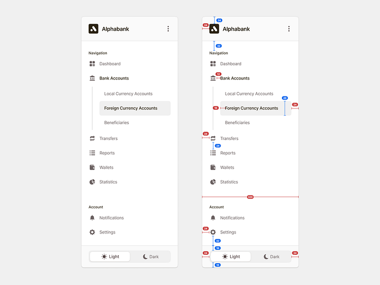 Sidebar Navigation 📐 by Diana Palavandishvili for Fintory on Dribbble