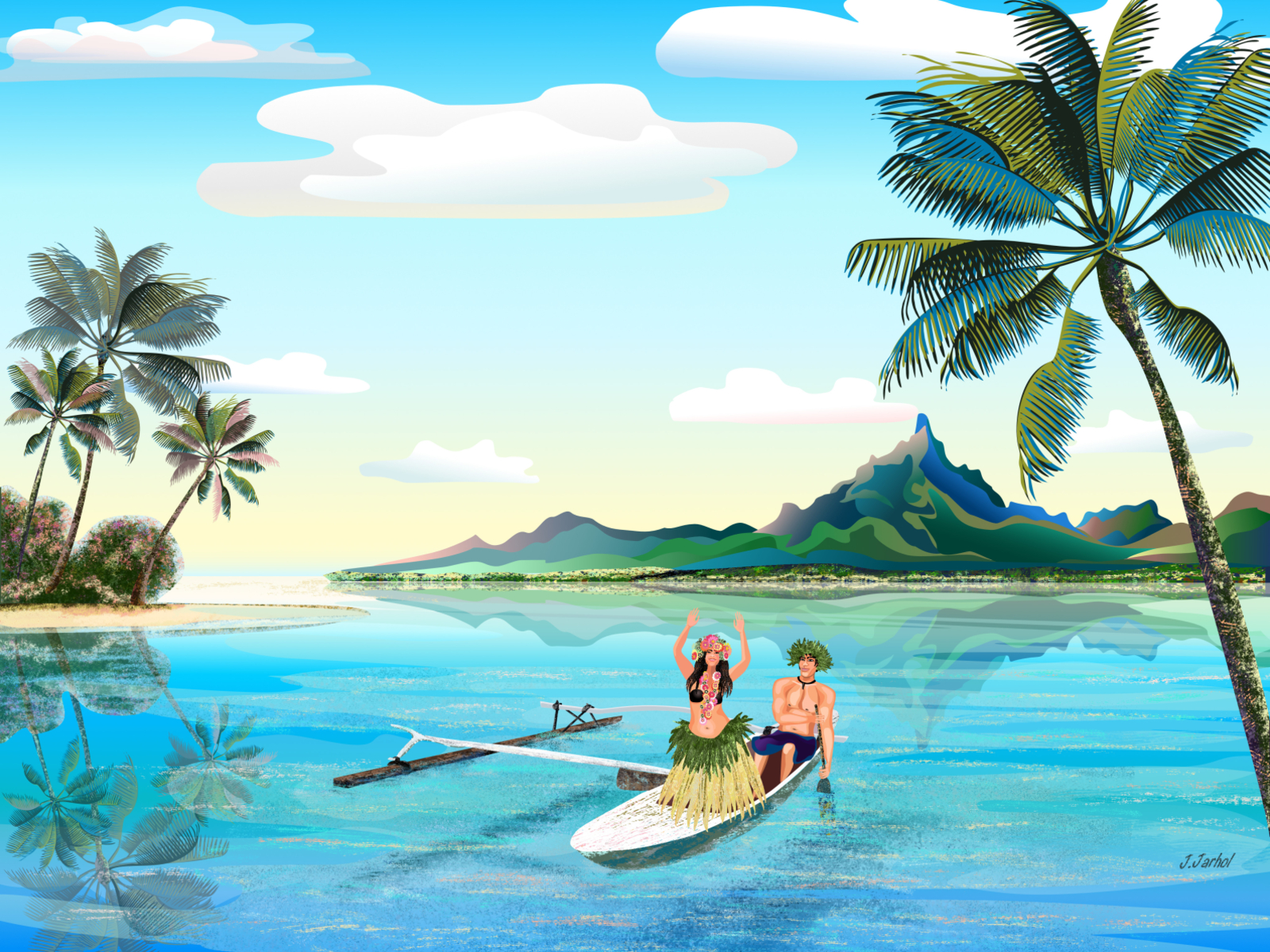 “Ia orana” Bora Bora! 🌸🌴 by Jey Jarhol on Dribbble