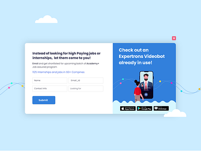 Website- Popup Form by Swapnil Tandel on Dribbble