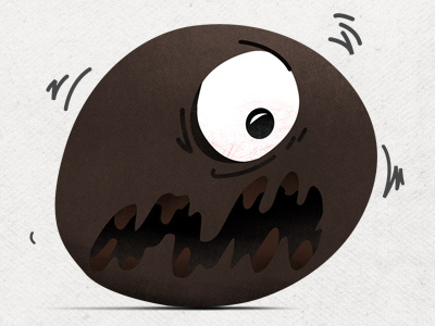 Rolling Monster character design game illustrator photoshop