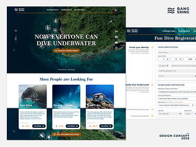 Bangsring - Dive Centers Landing Page (Booking Site) bangsring banyuwangi dailyui dailyuichallenge design dive diving indonesia landing page nature website concept webstie