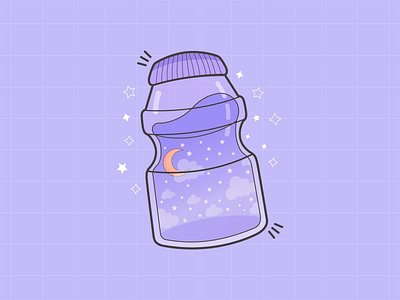 Magical Bottle cute design graphic design illustration