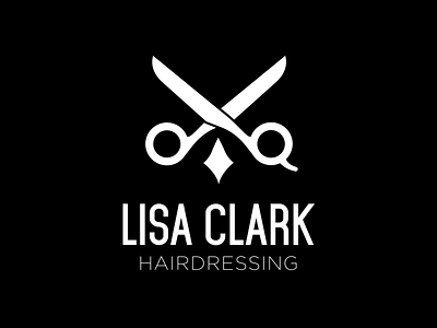Lisa Clark Hairdressing Logo hairdressing logo owl scissors