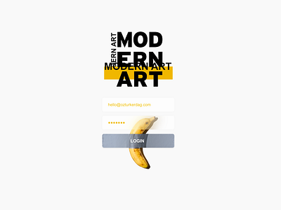 Modern Art Login - Maurizio Cattelan’s Banana #6