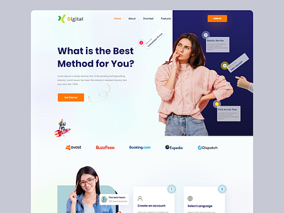 Life Coaching Landing Page Design best learning platform course landing page online learning ui design website