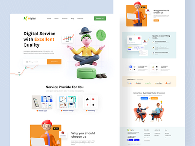 Digital Service Landing Page Design