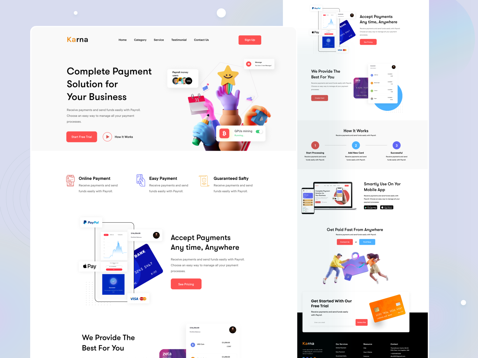 Banking Landing Page Design by Akash Ahamed on Dribbble