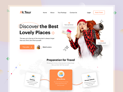 Travel & Tourism Landing Page Design