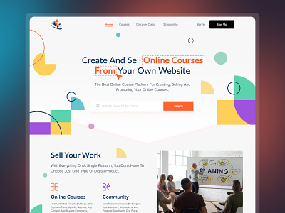 Online Courses Landing Page Design