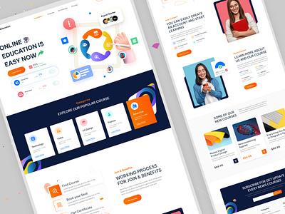 Online Education Landing Page Design