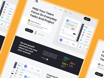 Task Management Landing Page Design