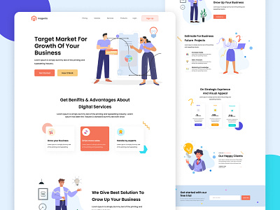 Creative Agency Landing Page Design 2022 2023 agency branding clean creative agency design header homepage landingpage logo new trendy design trendy ui ui ux website